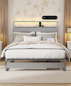 Metal Queen Size Bed Frame With Headboard