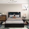 Full Bed Frame With 6 Storage Drawers