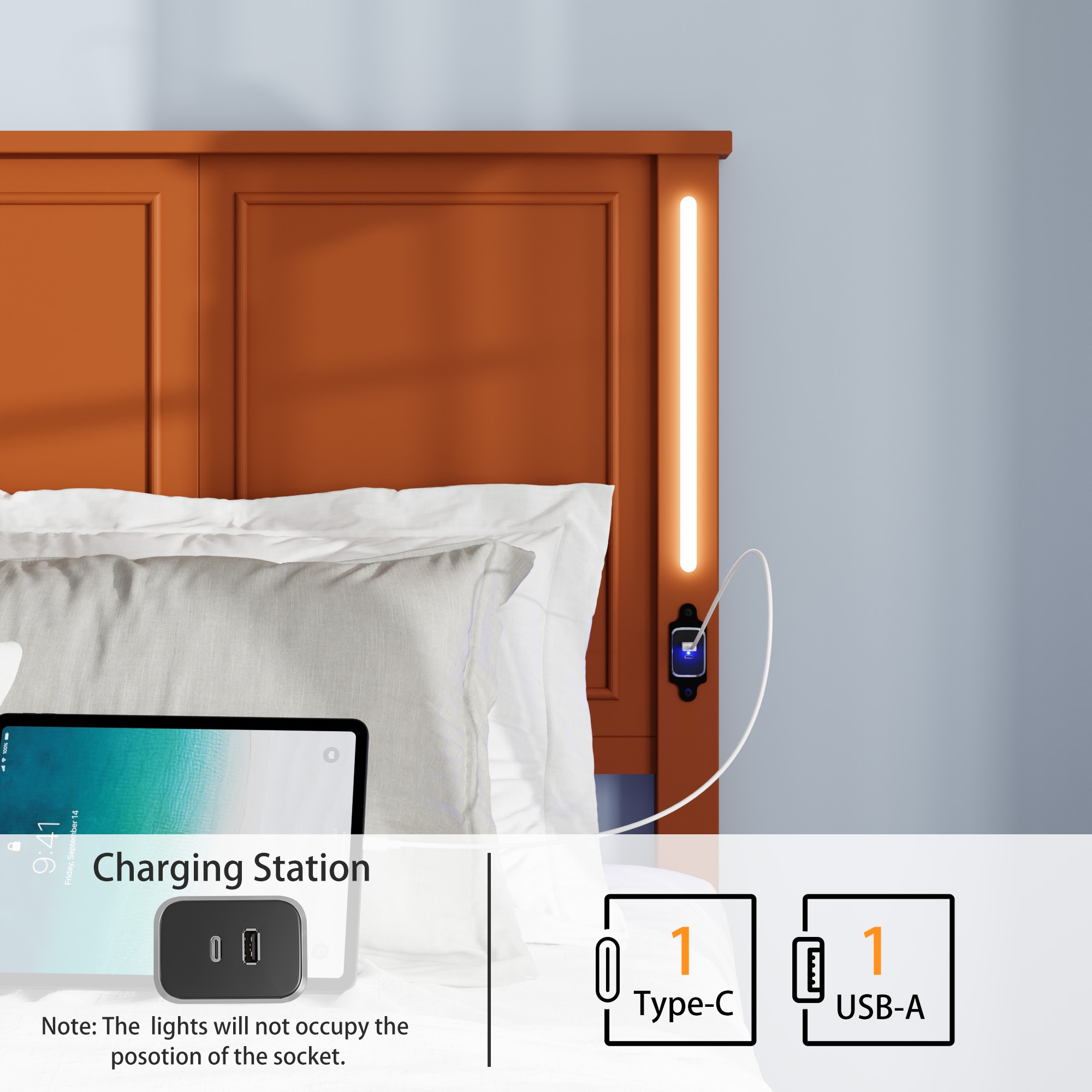 Queen Size Platform Bed Frame With Headboard And Footboard