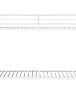 White Twin Over Twin Bunk Bed For Kids And Adult