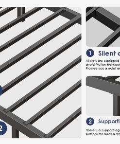 Metal Twin Over Twin Size Bunk Bed