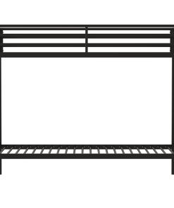 Metal Black Twin Over Twin Bunk Bed