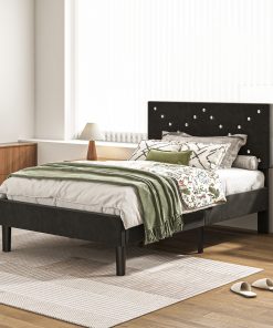 Upholstered Twin Size Platform Bed