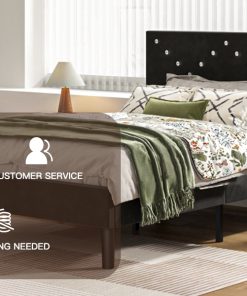 Upholstered Twin Size Platform Bed