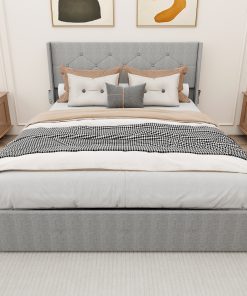 Queen Size Bed Frame with Storage