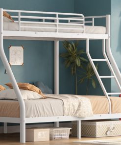 Metal Twin Over Full Size Bunk Bed