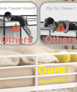 Metal Black Twin Over Twin Bunk Bed