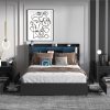Full Bed Frame with 4 Storage Drawers