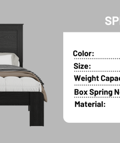 King Size Wood Platform Bed