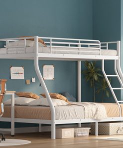 Metal Twin Over Full Size Bunk Bed