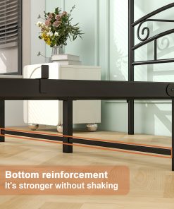 Queen Size Metal Canopy Bed Frame