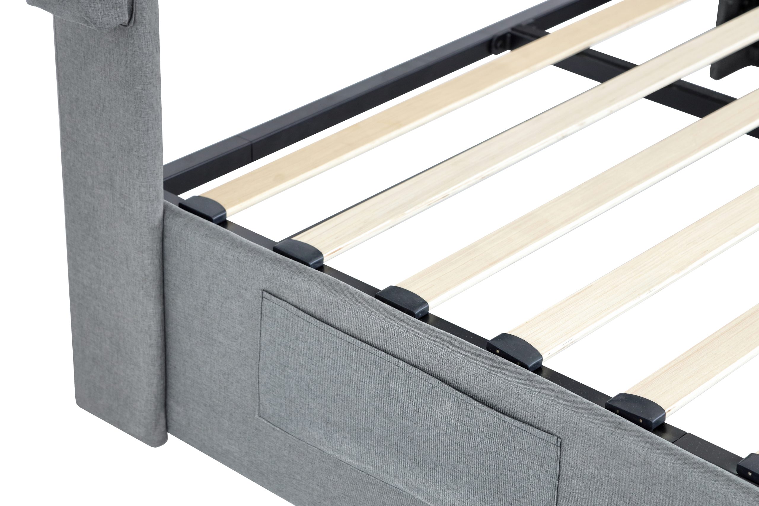 Queen Size Bed Frame with Storage