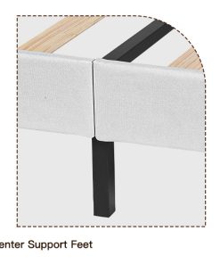 Upholstered Full Size Platform Bed Frame
