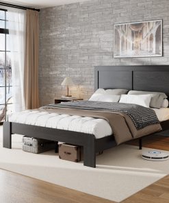 King Size Wood Platform Bed