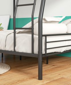 Heavy Duty Metal Full Over Queen Bunk Bed Frame