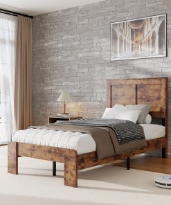 Wooden Twin Platform Bed Frame