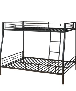 Heavy Duty Metal Full Over Queen Bunk Bed Frame