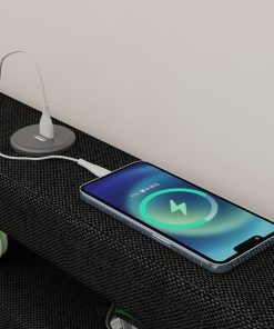 Queen Bed Frame with USB Charging Station & LED Lights