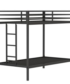 Metal Black Twin Over Twin Bunk Bed