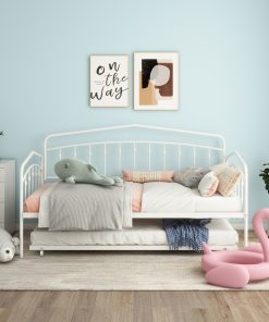 Fox Twin Daybed With Twin Trundle, White