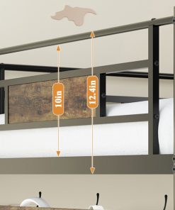 Twin Size Loft Bed Frame With Storage