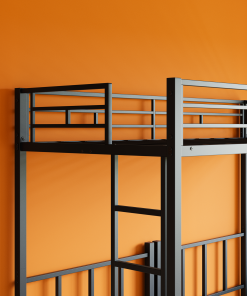 Metal Twin Over Twin Over Twin Bunk Bed