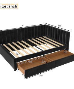 Full Size Daybed with Storage Drawers