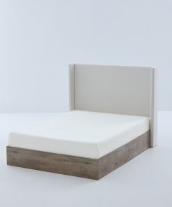 Shelton Upholstered Wingback Bed, Queen