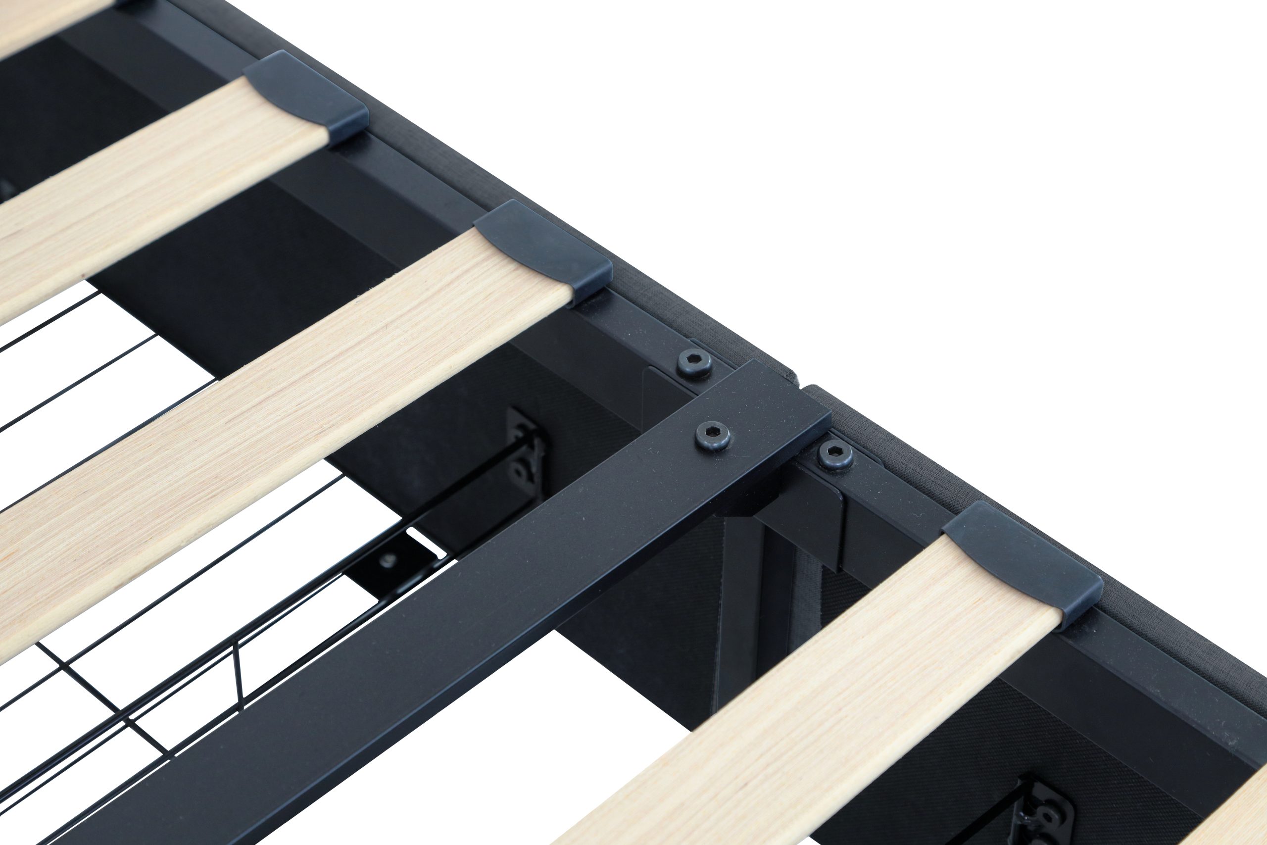 Queen Bed Frame with USB Charging Station & LED Lights