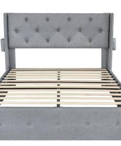 Full Size Bed Frame with Gas Lift