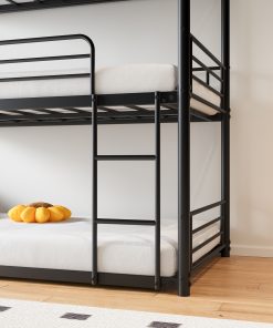 Twin Over Twin Over Twin Metal Bunk Bed Platform Frame