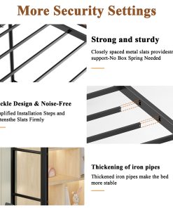 Twin Size Loft Bed Frame With Storage