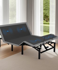 Queen Size Adjustable Bed Frame With Massage Head & Foot