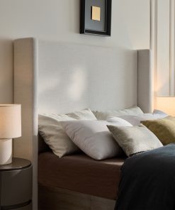 Shelton Upholstered Wingback Bed, Queen