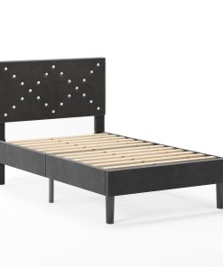 Upholstered Twin Size Platform Bed