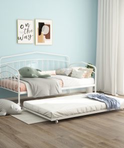 Fox Twin Daybed With Twin Trundle, White