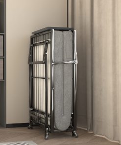Metal Folding Bed Frame with Foam Mattress of Pockets
