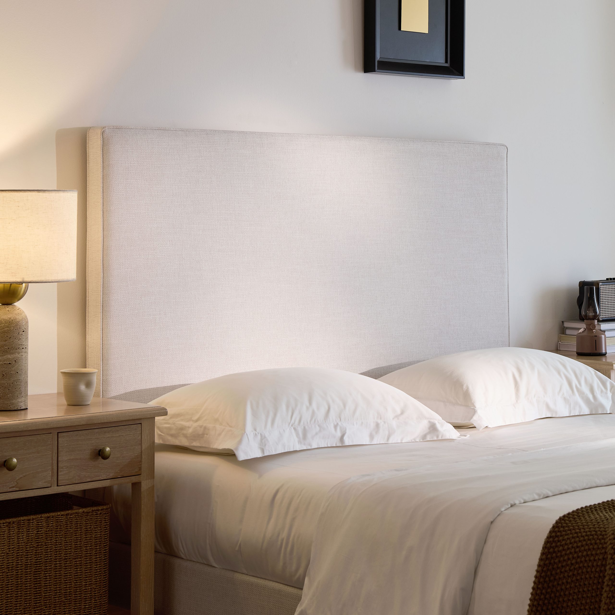 Lucas Tall Headboard Upholstered Bed, Queen Size