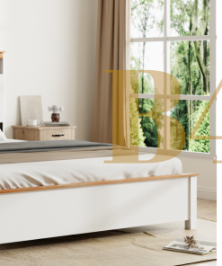 King Bedstead With Charging Station All Wood Bed Frame