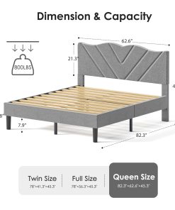 Queen Size Modern Platform Bed Frame