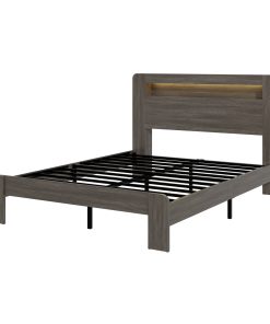 Full Size Bed Frame with Large Under Bed Storage