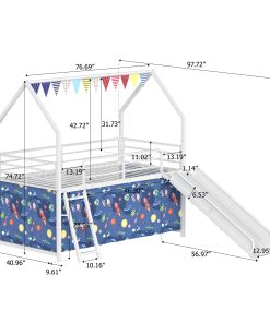 Jack Metal Junior House Twin Loft Bed