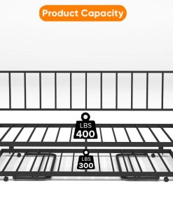 Twin Daybed with RGB LED Lights & Charging Station