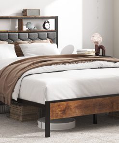 King Size Wooden Platform Bed Frame