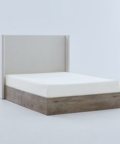 Shelton Upholstered Wingback Bed, Queen