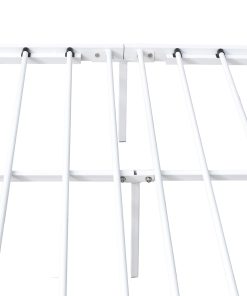 Victorian Style Metal Platform Bed Frame, Queen Size