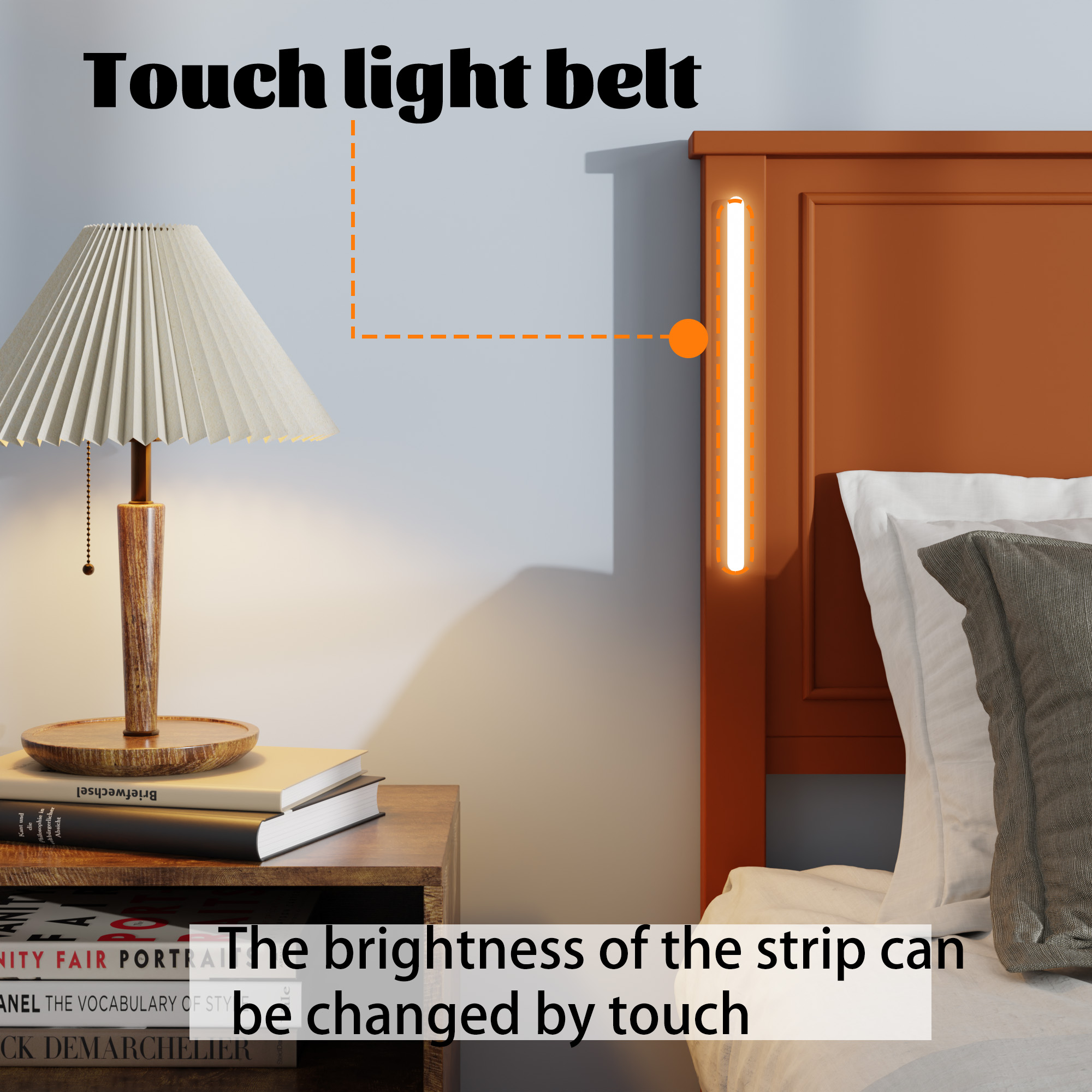 Queen Size Platform Bed Frame With Headboard And Footboard