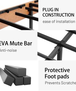 King Size Metal Square Bed Frame