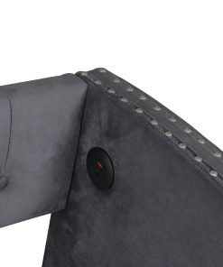 Twin Size Upholstered Daybed with Trundle and USB Charging