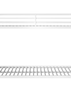 White Twin Over Full Bunk Bed For Kids And Adult